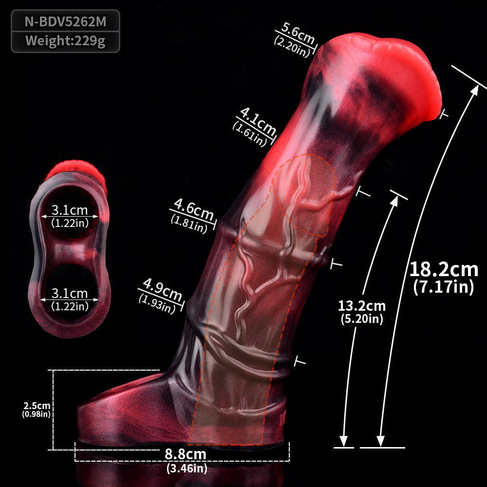 FAAK 5262 Remote Control Vibrating Cock Ring Penis Sleeve Penis Sheath Extender