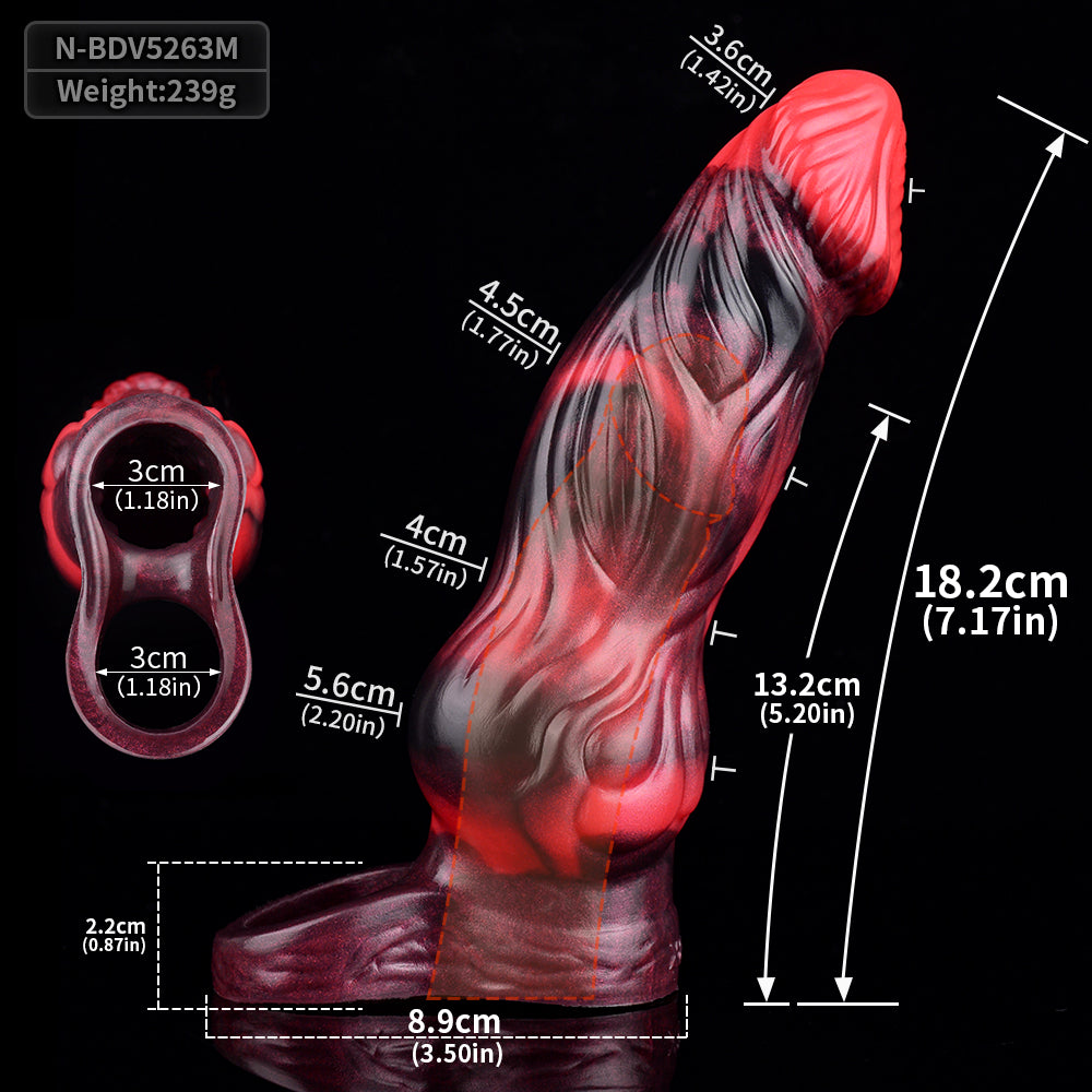 FAAK Multiple Sizes Vibrating CockRing Penis Sleeve with Remote control