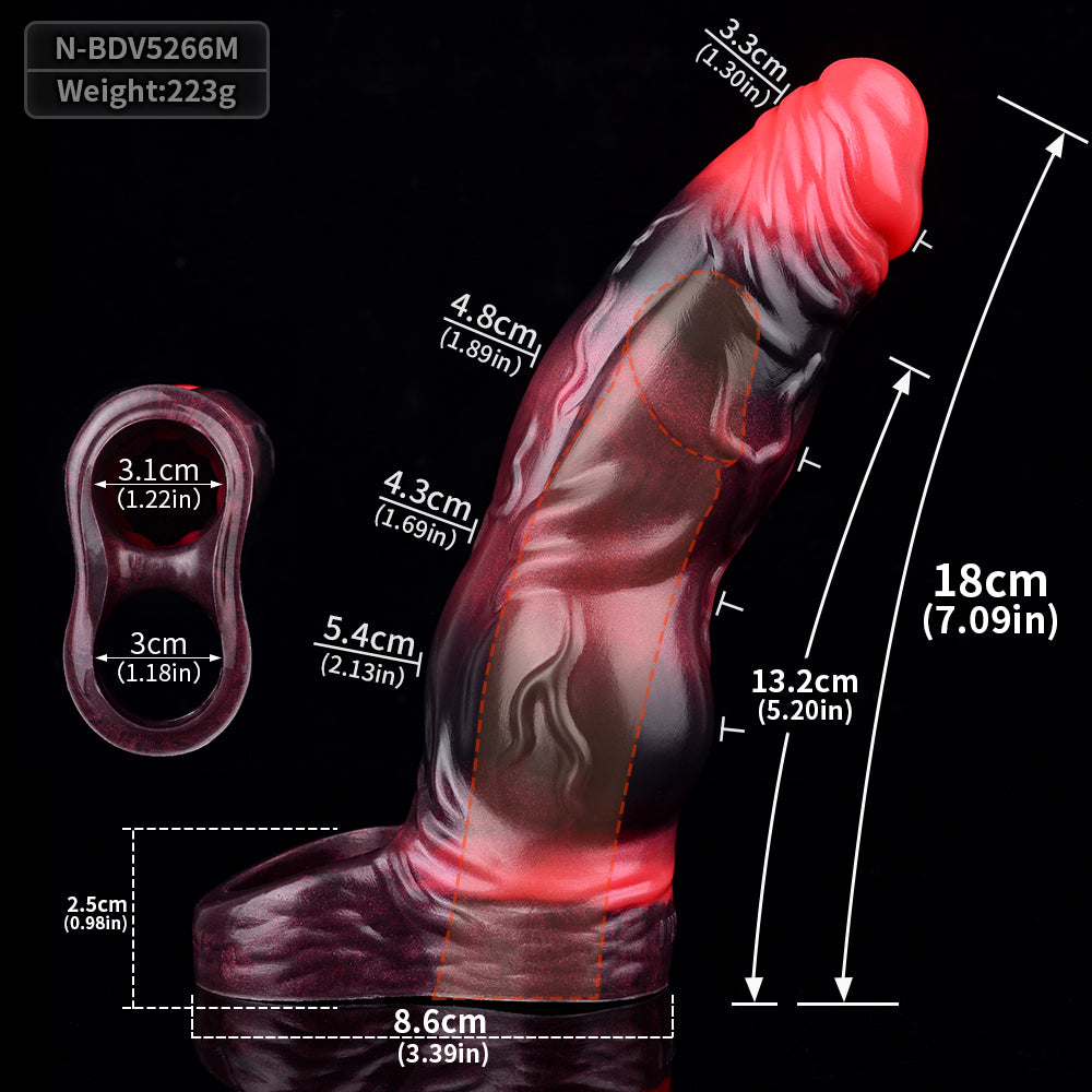 FAAK Multiple Sizes Vibrating CockRing Penis Sleeve with Remote control