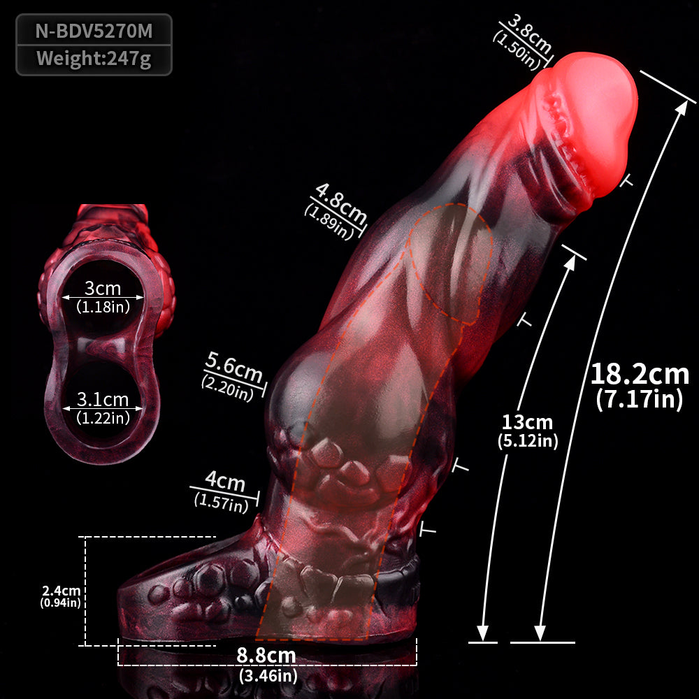 FAAK Multiple Sizes Vibrating CockRing Penis Sleeve with Remote control