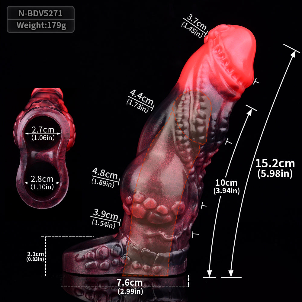 FAAK Multiple Sizes Vibrating CockRing Penis Sleeve with Remote control