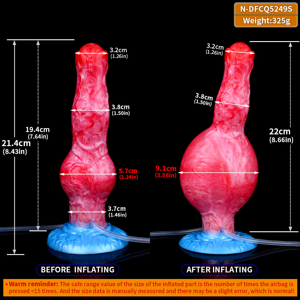 5249 Inflatable Squirting Fantasy Dildo