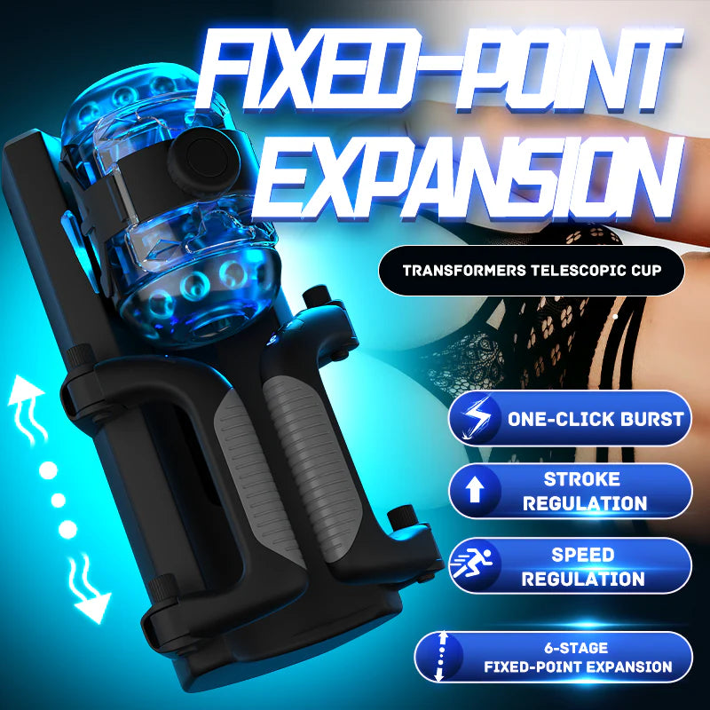 New Arrivals Masturbation cup Thrusting Cannon King Mini 6-Segment Fixed-point Telescopic Male Masturbator
