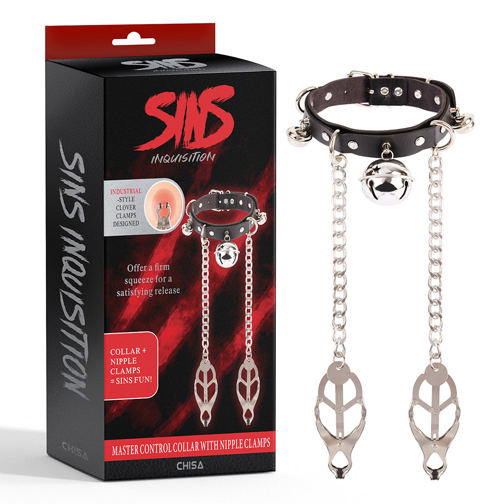 SINS Master Control Collar with Nipple Clamps