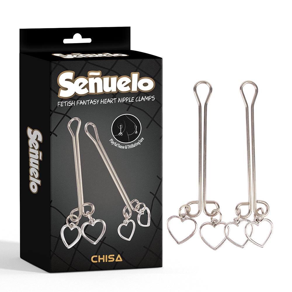 Senuelo Fetish Fantasy Heart Nipple Clamps