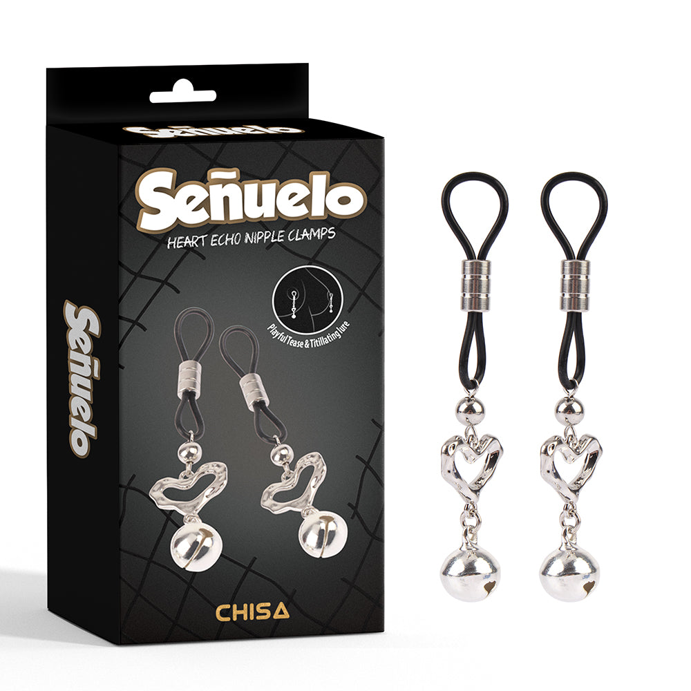 Senuelo Heart Echo Nipple Clamps