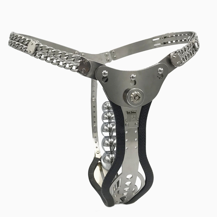 316 Stainless steel hollow female Chastity belt with vagina anal plug for women
