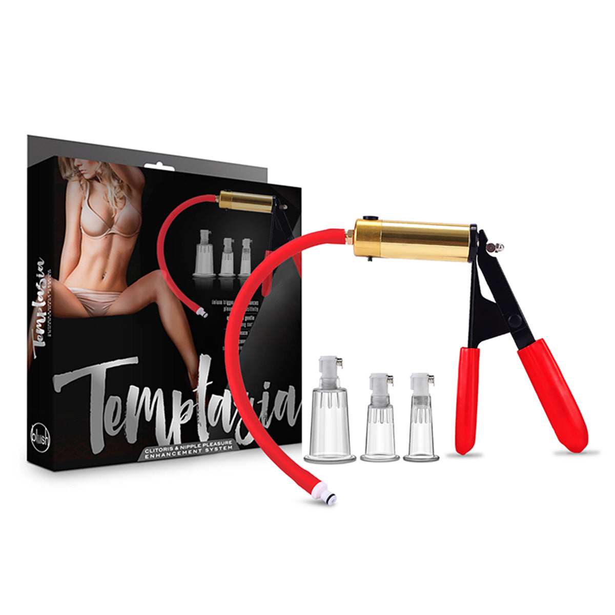 Blush SM Anal petal stimulator labia vacuum cyclinder pump kit