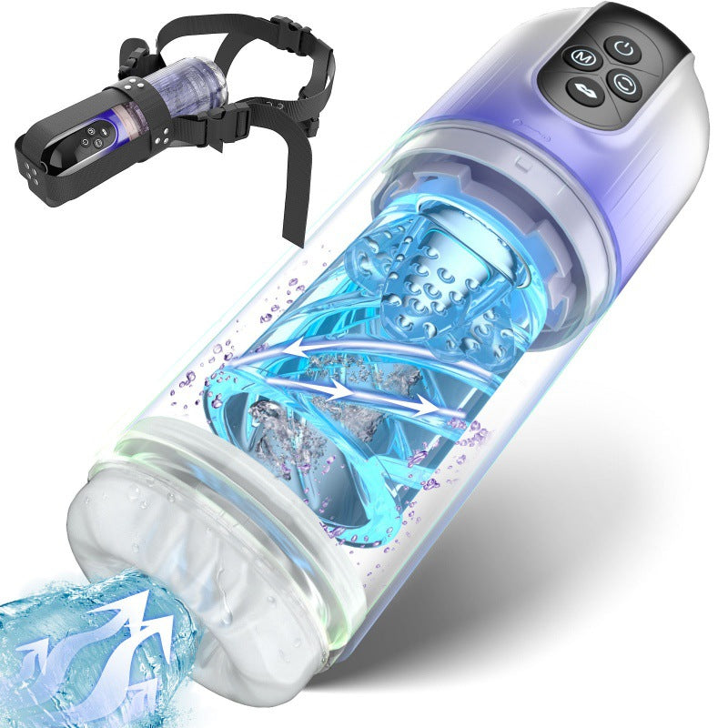 Aierle Masturbation cup for men rotating sucking water bath penis male adult toys