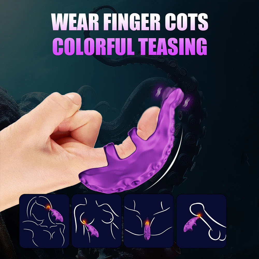 Octopus Finger Vibrator G-spot vibrator for women