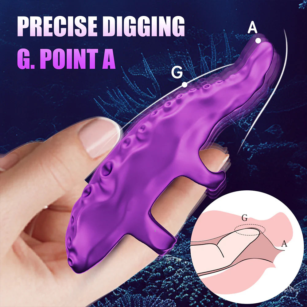 Octopus Finger Vibrator G-spot vibrator for women