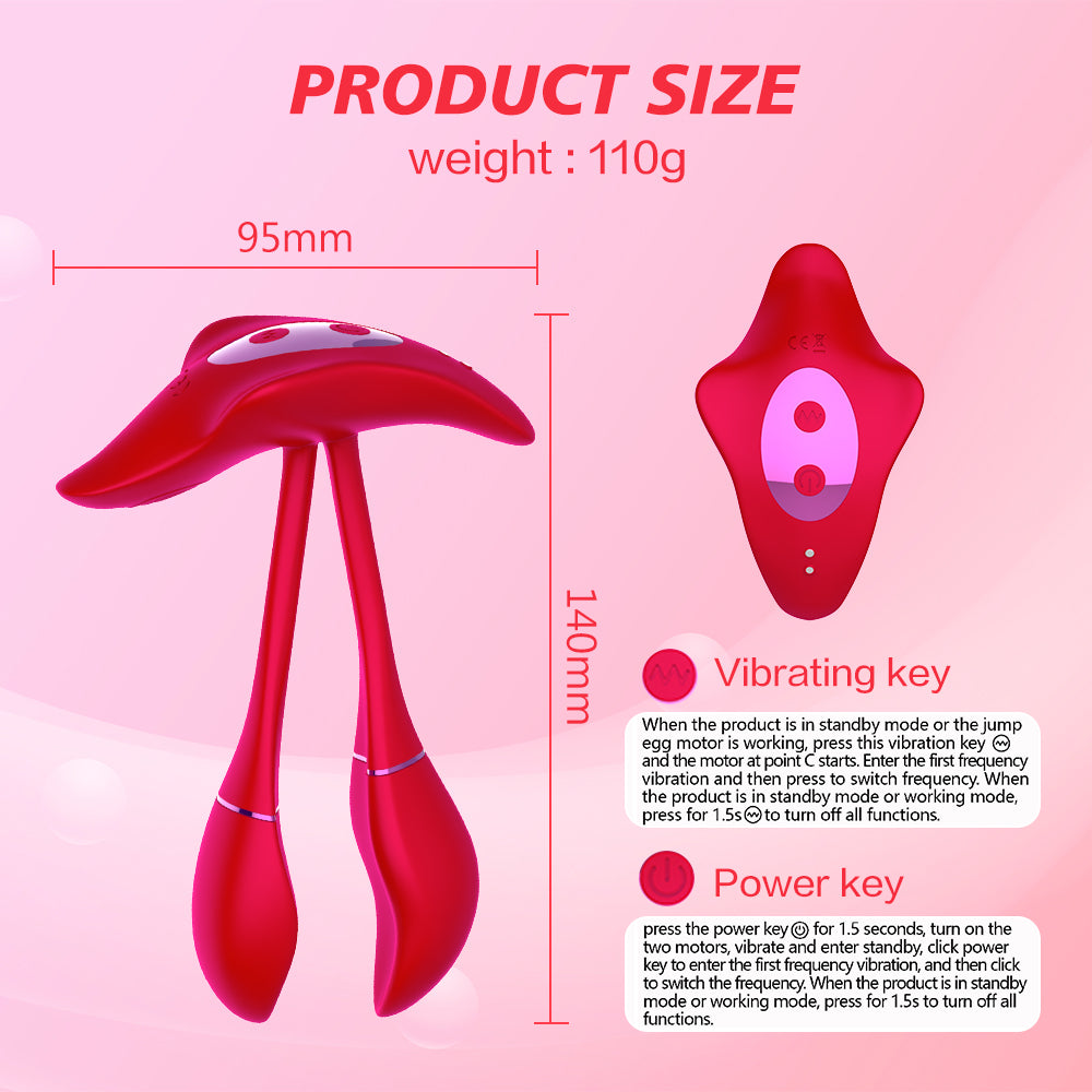 Panty vibrator APP control wearable insertable vibrator Multiple stimulation toys for women