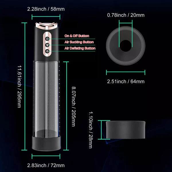 Carson Vacuum Suction & Vibrating Male Penis Pump