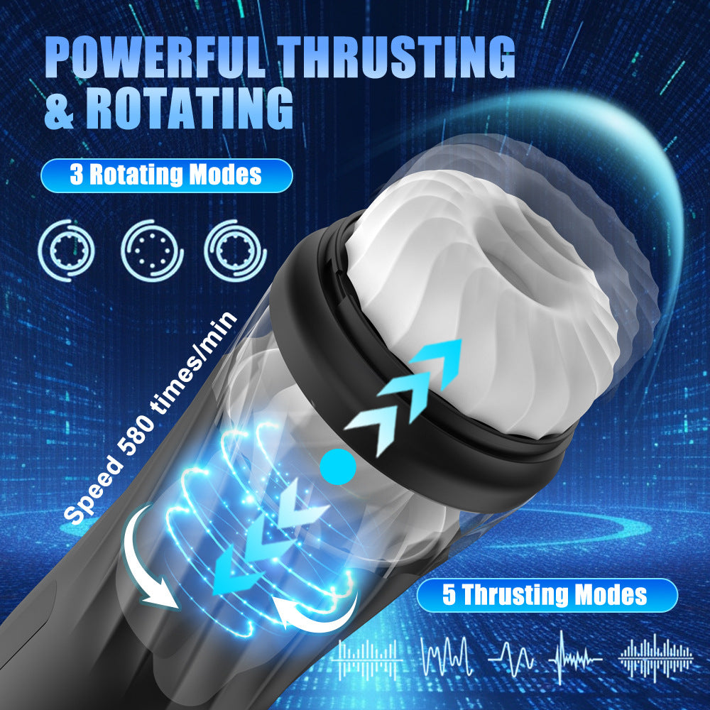 Quantum X Thrusting & Twisting Automatic Male Masturbator With Warming