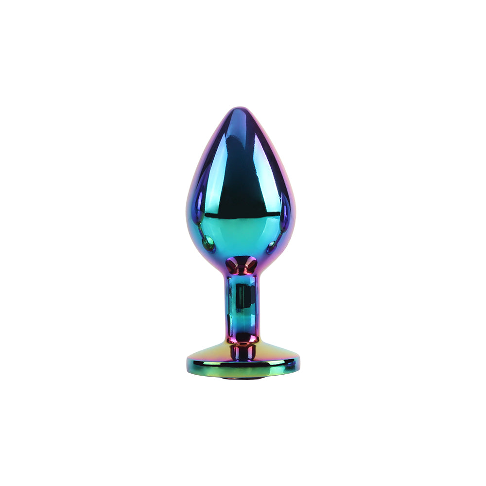 Chisa Rainbow Gem Butt Plug M 2.9In insertable