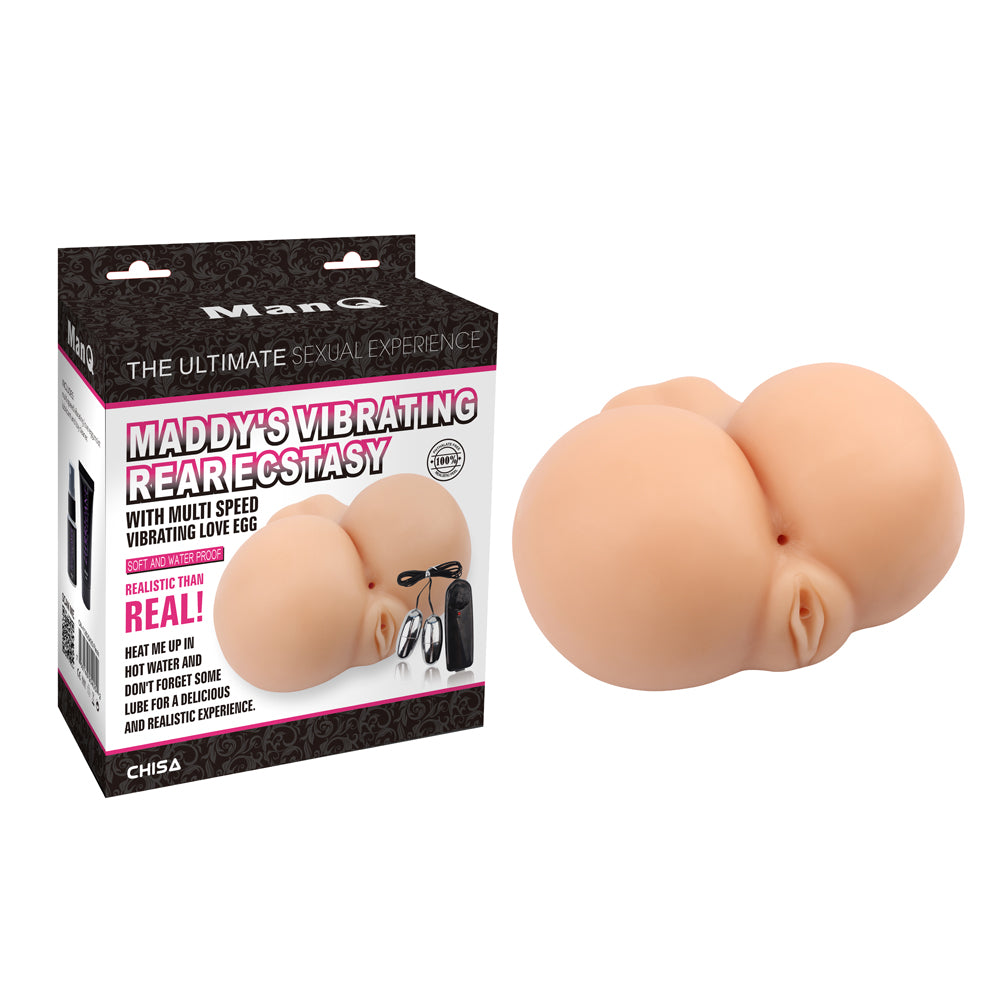 Man'Q Maddy's Vibrating Big Butt Real Vagina Male Masturbator
