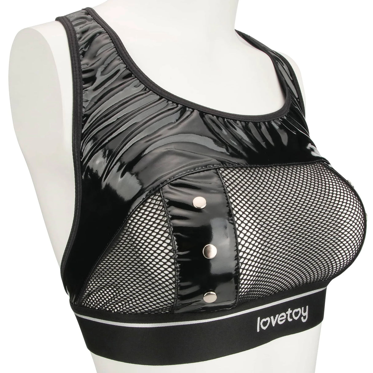 PU And Superior Mesh Rebellion Reign Iconic Harness Strap on Set