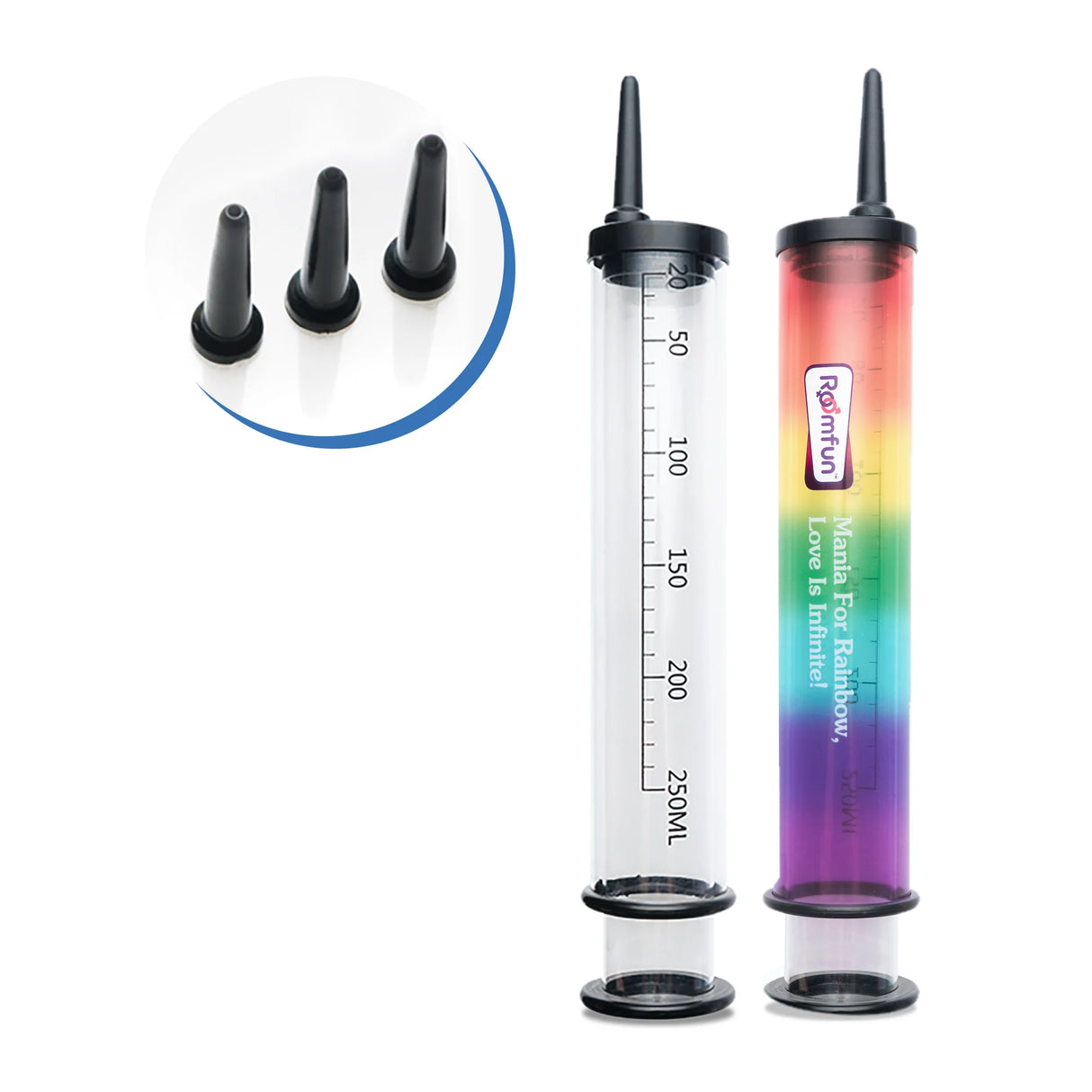 Roomfun Anal Cleaner with relaceable needles 280ml large capacity 4mm water outlet