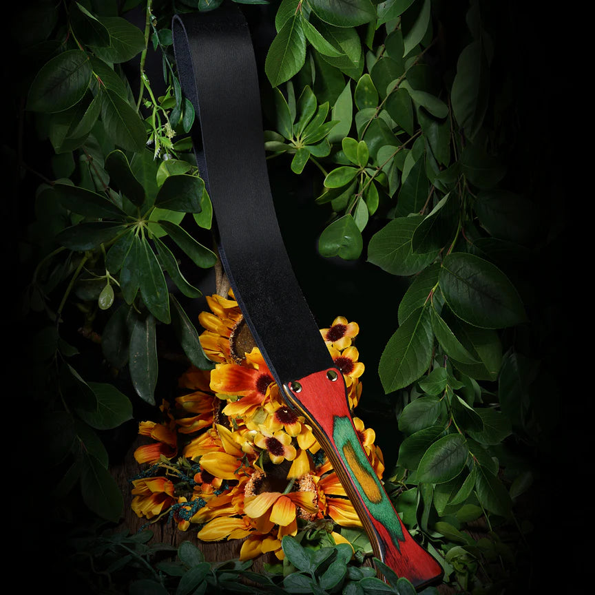 Roomfun Luxury BDSM Colour Wood Leather Paddle