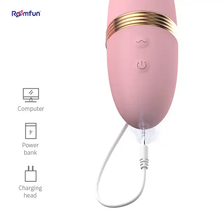 Roomfun® Oral Sex Licking Tongue Stimulator Clit Vagina G Spot Vibrator