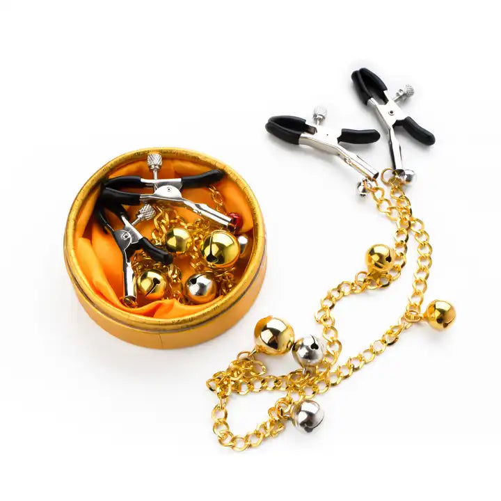 Roomfun®SM Passionate ture self metal Nipple clamps clip Breast Vagina clip Restraint for woman