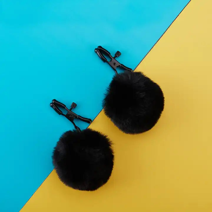 Roomfun®SM Sexy furry nipple clamp Clip Breast Vagina Clip Restraint