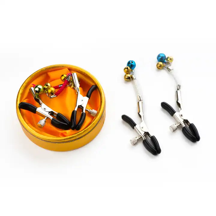 Roomfun®Sex Breast Clamp Metal bell Nipple Clips Bondage Adult BDSM Fetish Flirt Toys