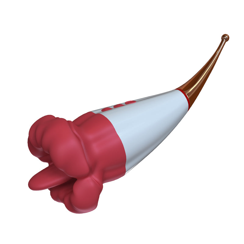 Rose Lip Nibble Suction Clitoral Stimulator Tongue licking Vibrator for female sex toys