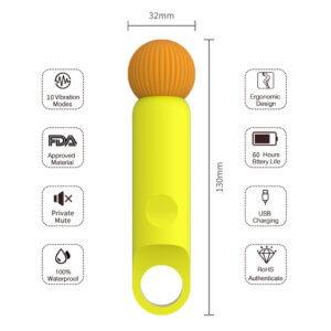 SIIHO Lollipop Mini Portable Wand Vibrator
