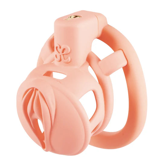 Lockink Pink Camouflage Chastity Cage