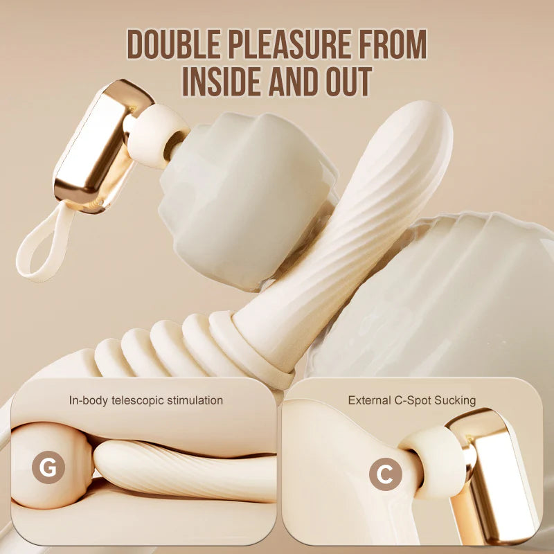 SVAKOM Automatic plug-in heating Dildo with Sucking APP vibrator