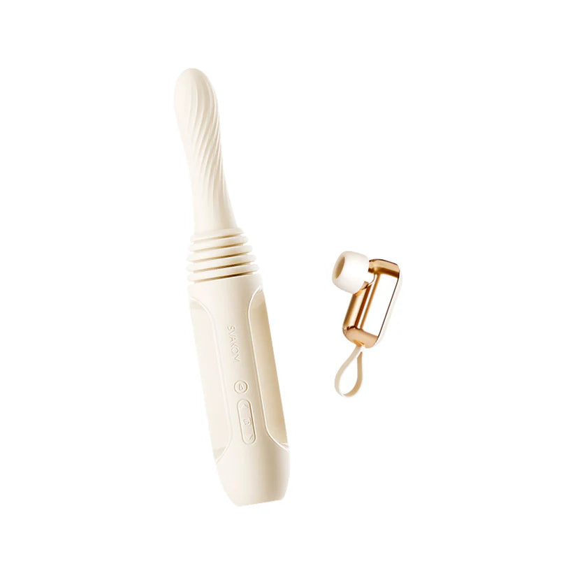 SVAKOM Automatic plug-in heating Dildo with Sucking APP vibrator