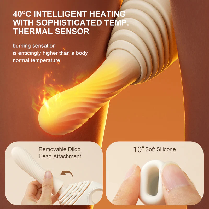 SVAKOM Automatic plug-in heating Dildo with Sucking APP vibrator