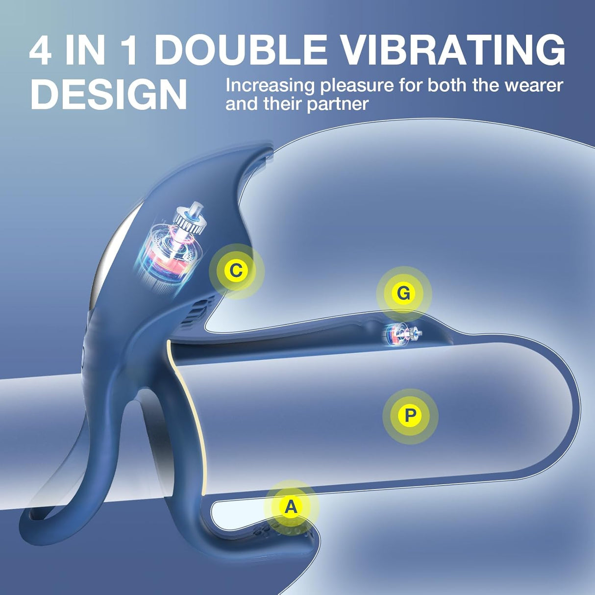 SVAKOM BARZILLAI 3-Spot stimulation cock ring with APP