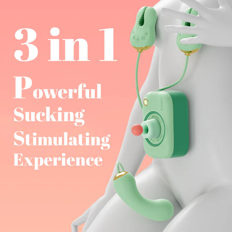SVAKOM Camera Sucking female Vibrator Breast Clamp APP