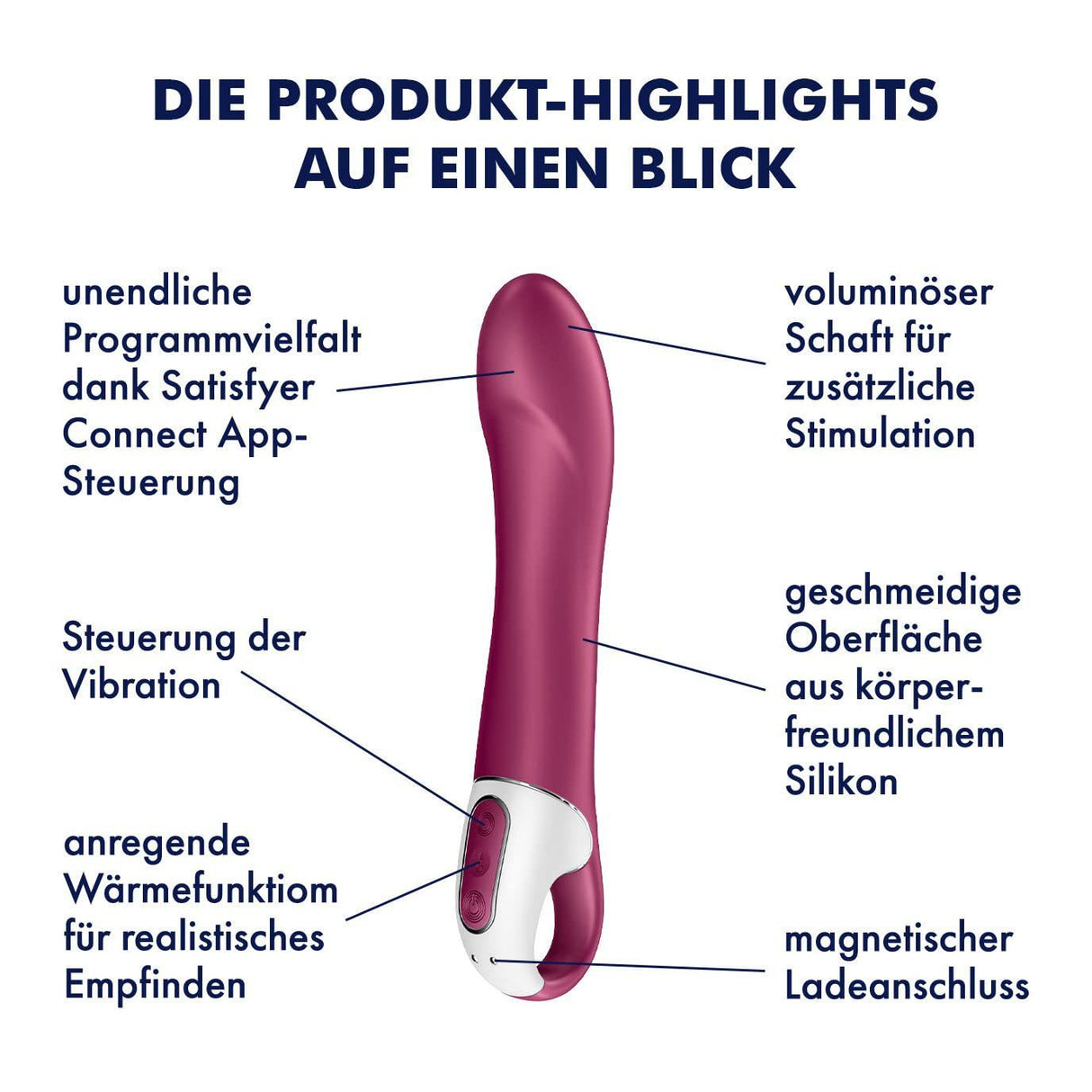 Satisfyer Big Heat Connect App G-Spot Vibrator