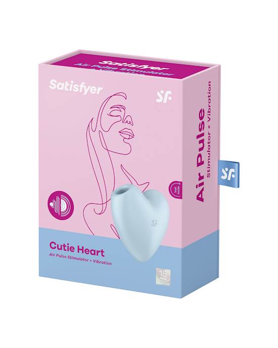 Satisfyer Cutie Heart Air Pulse Stimulator Vibration clitoral Vibrator