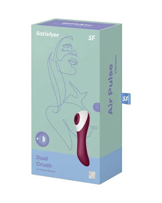Satisfyer Dual Crush Air Pulse vibrator Clitoral Stimulator G-spot stimulation