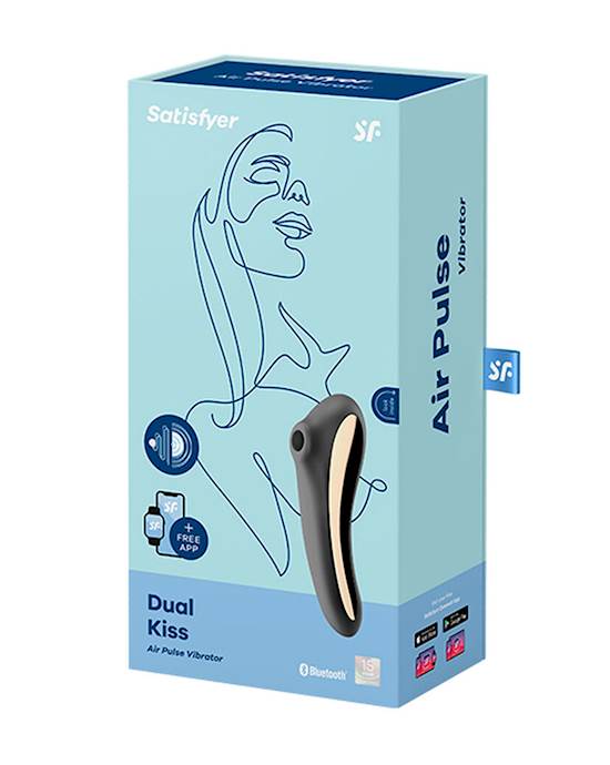 Satisfyer Dual Kiss Air Pluse Vibrator Pressure Wave Device G-spot vibrator