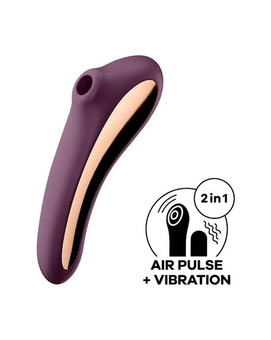 Satisfyer Dual Kiss Air Pluse Vibrator Pressure Wave Device G-spot vibrator