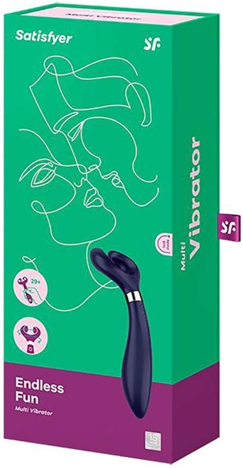 Satisfyer Endless Fun Multivibrator for Singles Couples Clitoral and G Spot Male Female Stimulation