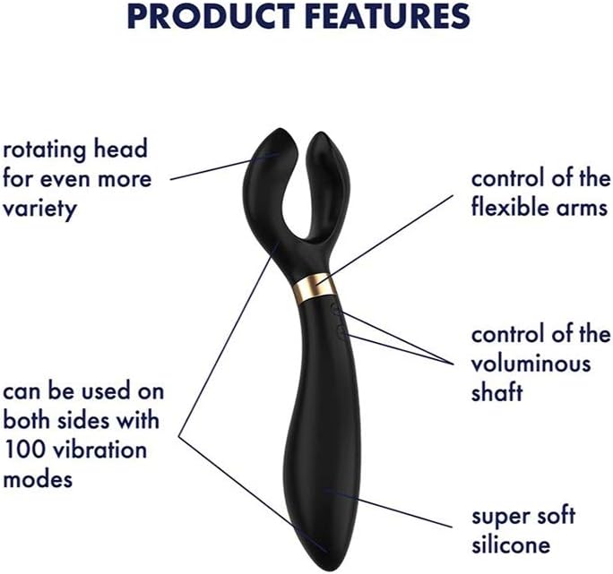 Satisfyer Endless Fun Multivibrator for Singles Couples Clitoral and G Spot Male Female Stimulation