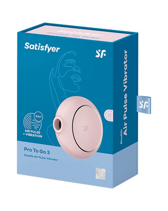Satisfyer Pro To Go 3 Double Air Pulse Mini Clitiris or nipple Vibrator for women