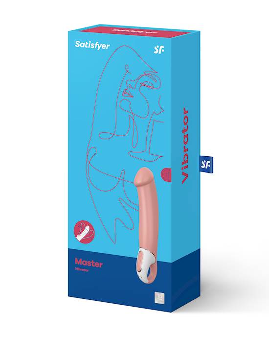 Satisfyer Vibes Master XXL G Spot Vibrator Vibrating Dildo 6.7 Shaft 12 Vibration