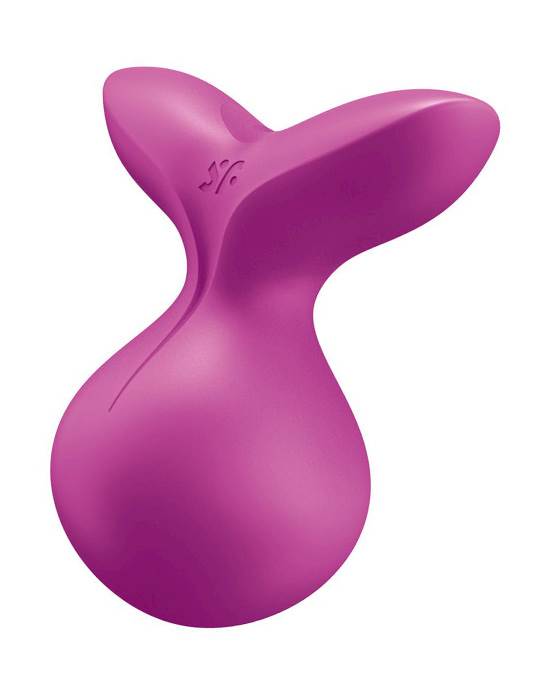 Satisfyer Viva La Vulva 3 Lay on Vibrator - Fuchsia -Mint 5.5 Inch