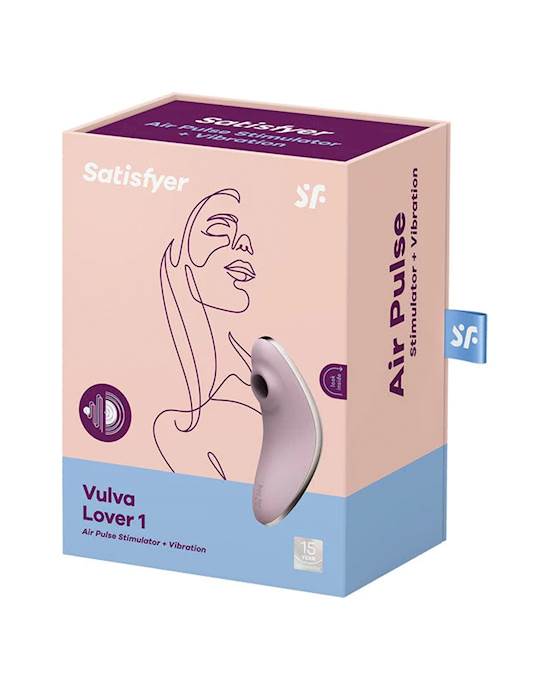 Satisfyer Vulva Lover 1 Air Pulse stimulator 2 in1 Pressure Wave Vibrator