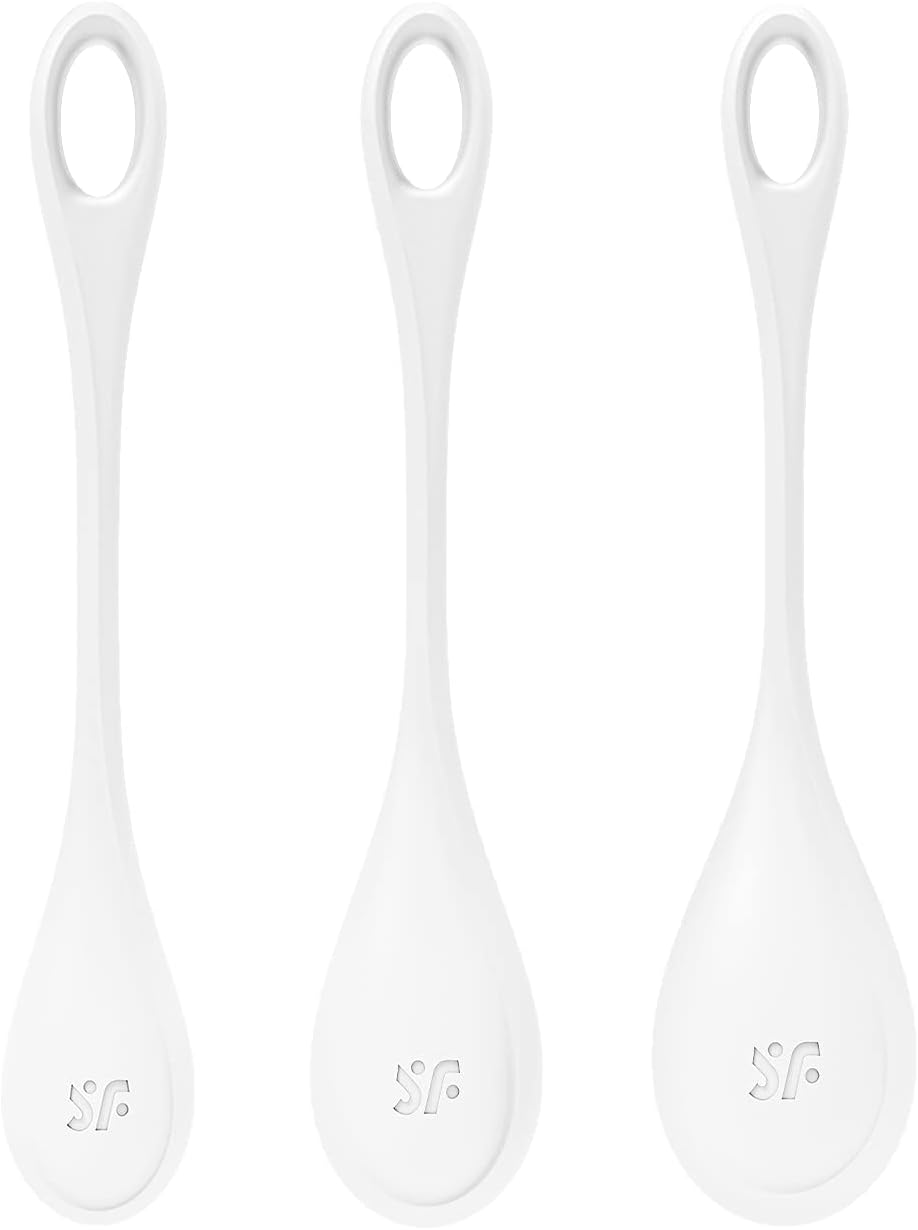 Satisfyer Yoni Power 1 Kegel Balls Kegel Exercise Weights, Ben Wa Balls, Pelvic Floor Training, Tightening, Ideal for Beginners, 3-Piece Set
