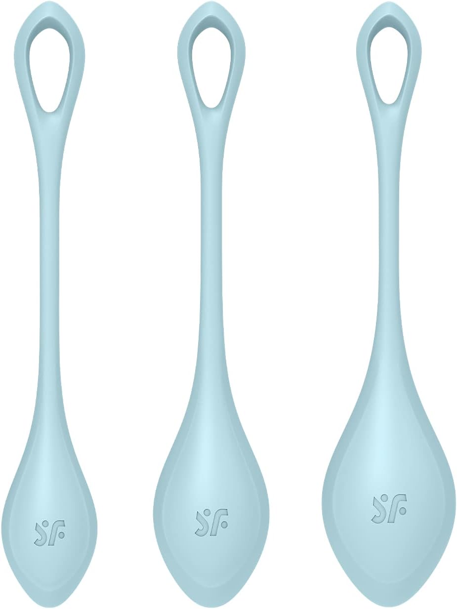 Satisfyer Yoni Power 2 Kegel Balls - Kegel Exercise Weights, Ben Wa Balls, Pelvic Floor Training, Tightening, Ideal for Beginners