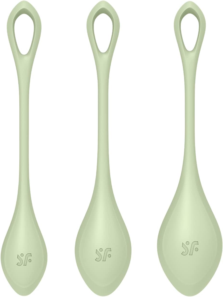 Satisfyer Yoni Power 2 Kegel Balls - Kegel Exercise Weights, Ben Wa Balls, Pelvic Floor Training, Tightening, Ideal for Beginners