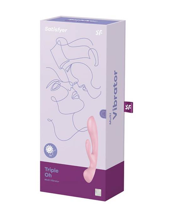 Satisfyer Triple Oh Wand and Rabbit Vibrator Clitoral Stimulator for women